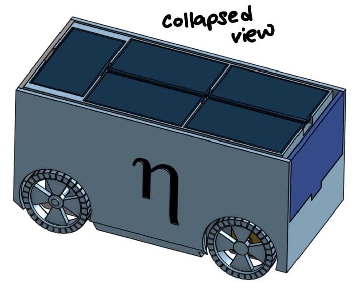 Rover chassis with detachable walls