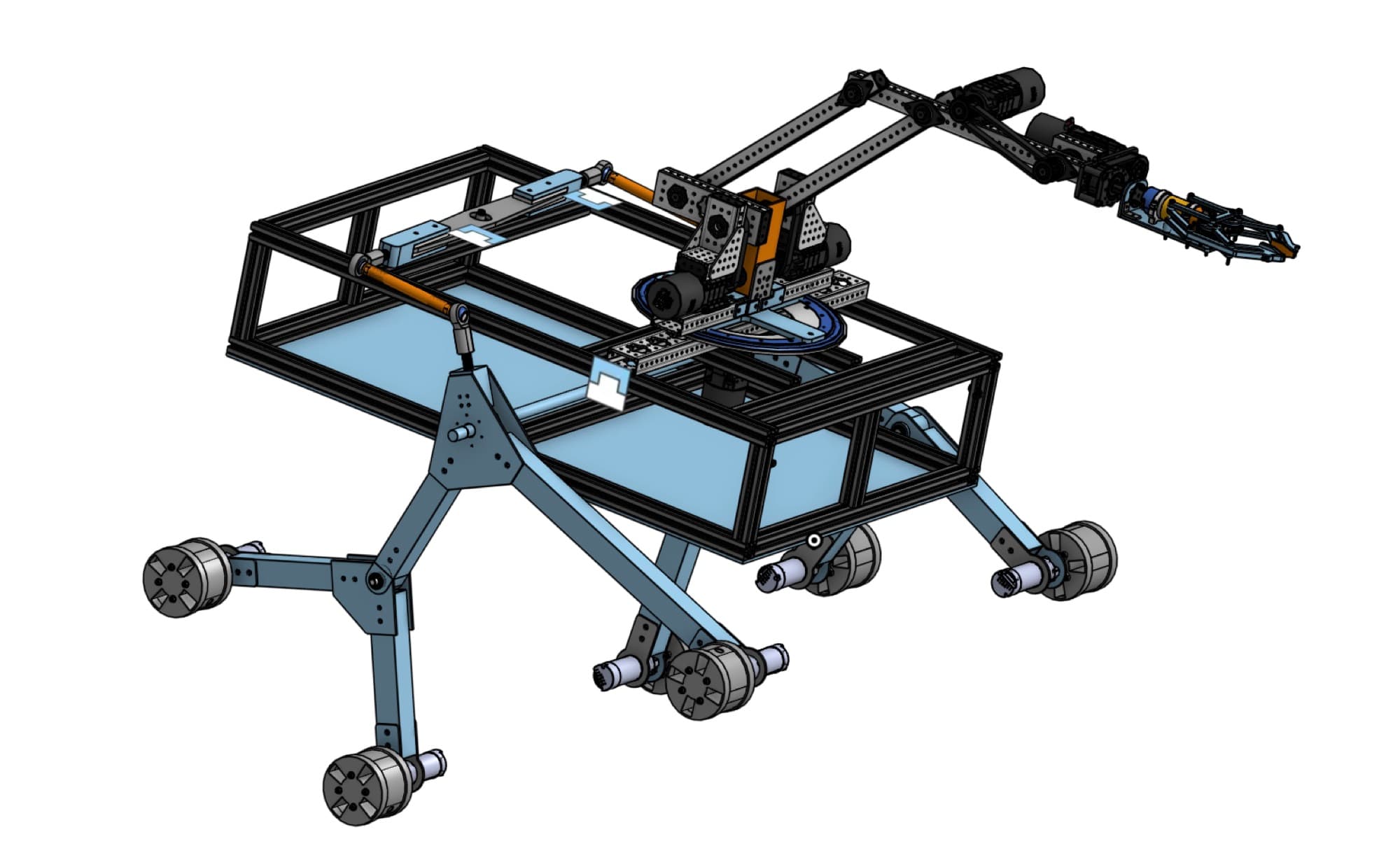 Rover wheel and rocker-bogie prototype