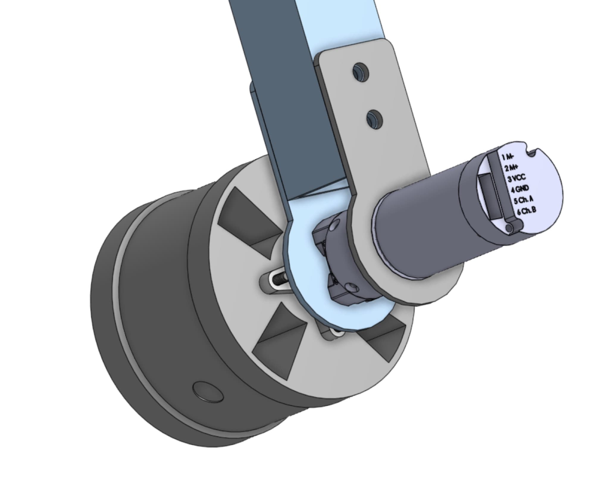 Drivetrain motor and tread integration